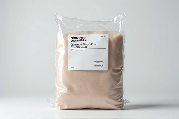 Unopened product packaging with a return label